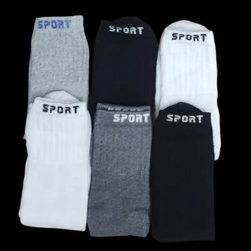 kit 6 Pares Meias Masculina Cano Alto Sport